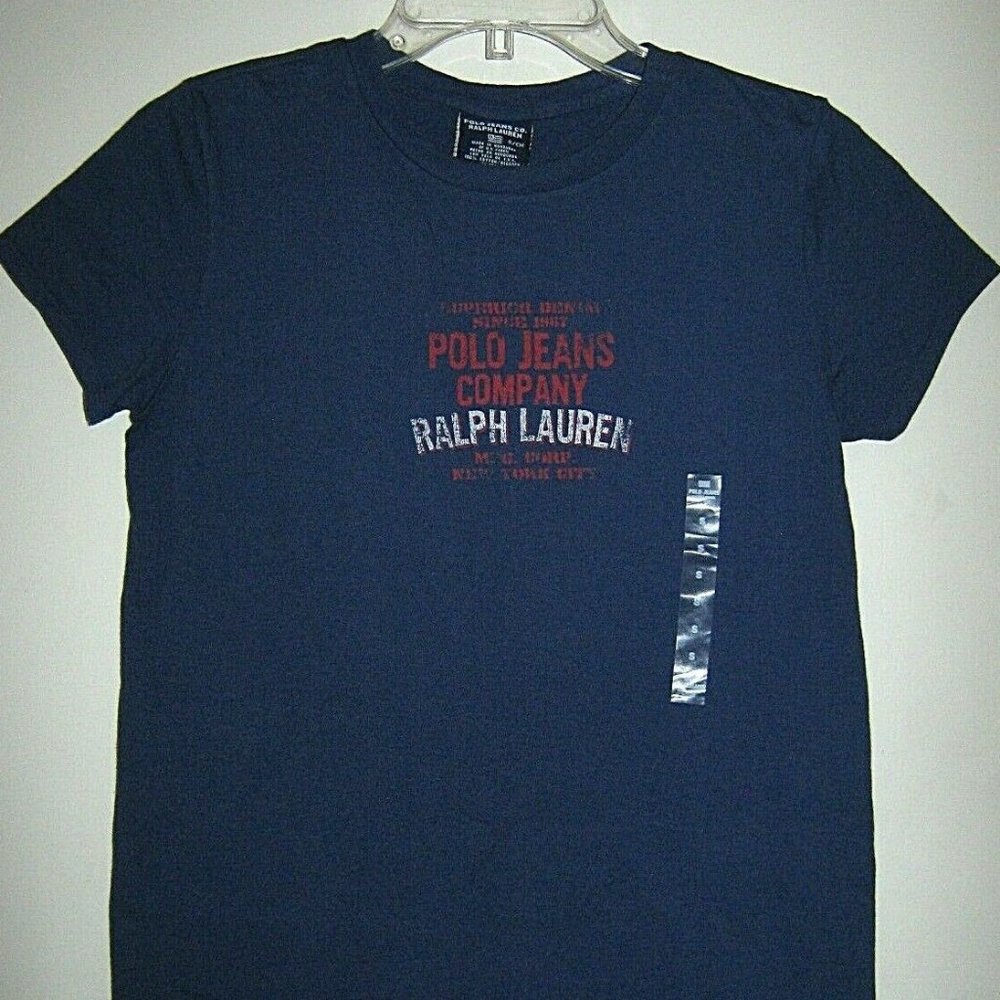 Ralph Lauren polo jeans company navy blue t-shirt